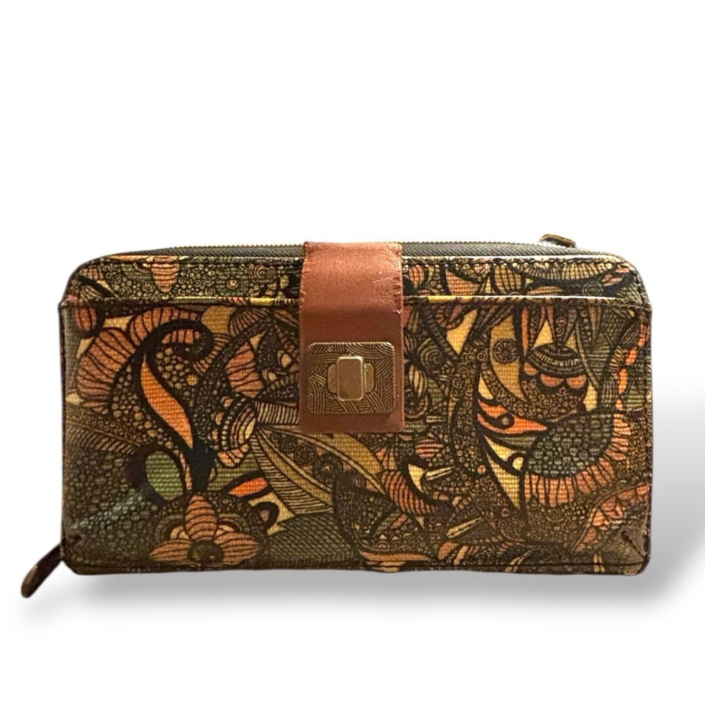 Sakroots Smartphone Wallet Brown